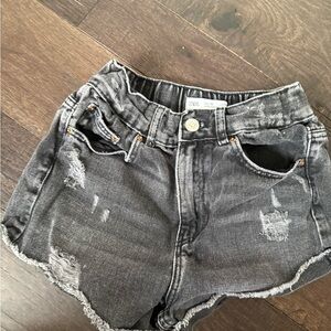 Zara kid’s Black Denim Shorts